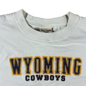 Vintage University Of Wyoming Cowboys Graphic Shirt Men’s XL Spell Out Y2K